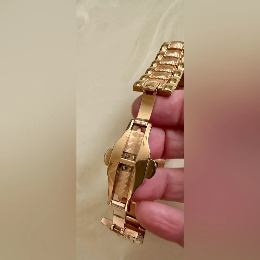 Judith Ripka Rose Gold Chronograph Watch with New Battery - Picture 5 of 6